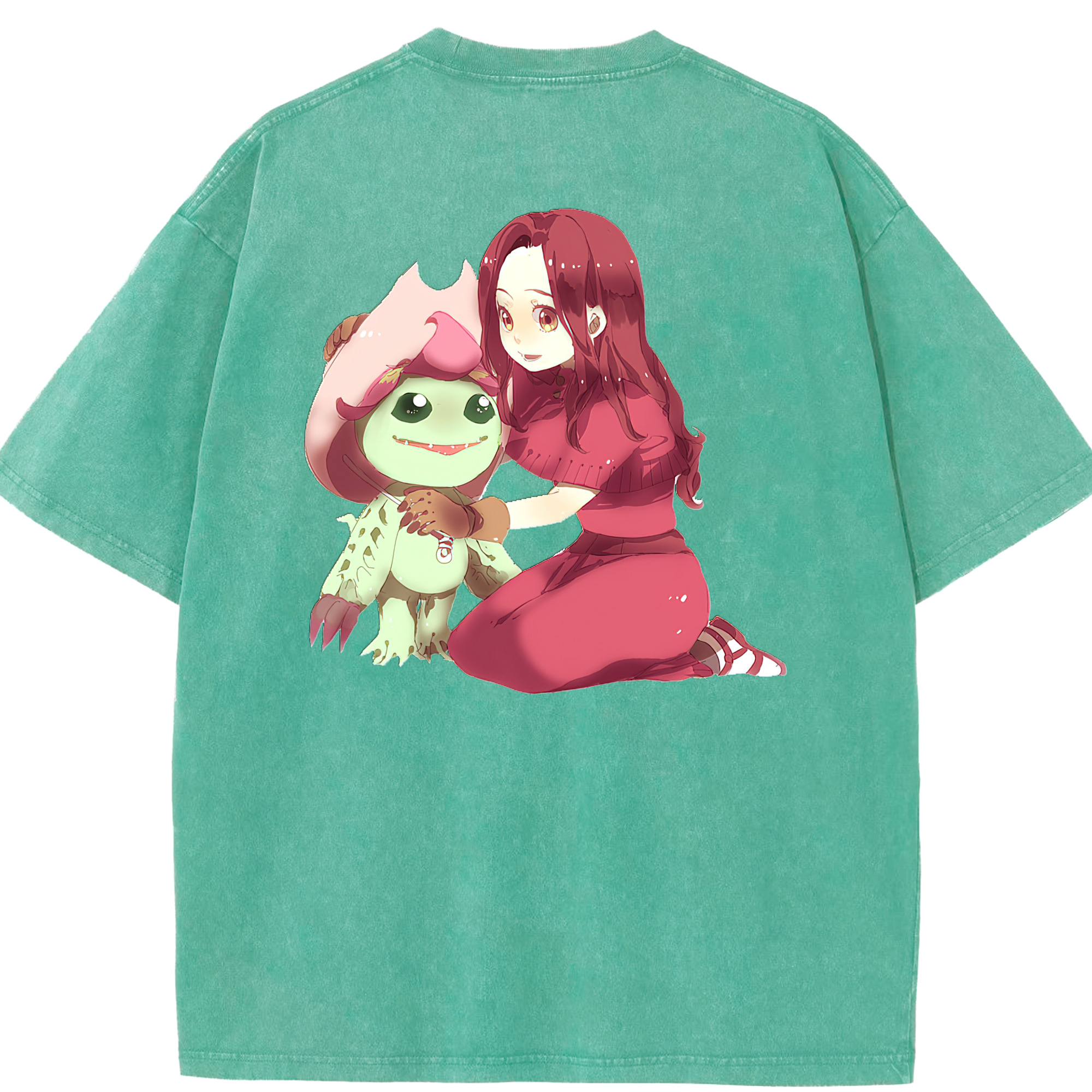（画像用） Digimon デジタルモンスター/デジモン 綿100% ヴィンテージ風 半袖Tシャツ（背面プリント）